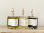 LIVRARA Book-Shaped Glass Oil Bottle – 200ml or 500ml | Refillable with Labels image 0