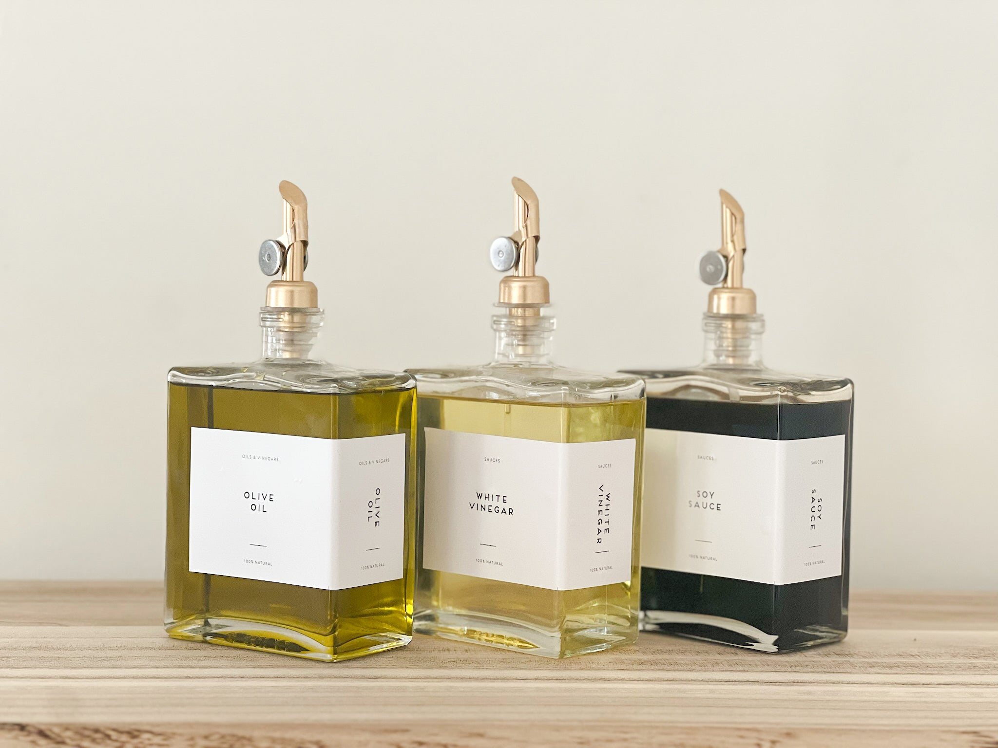 LIVRARA Book-Shaped Glass Oil Bottle – 200ml or 500ml | Refillable with Labels image 0