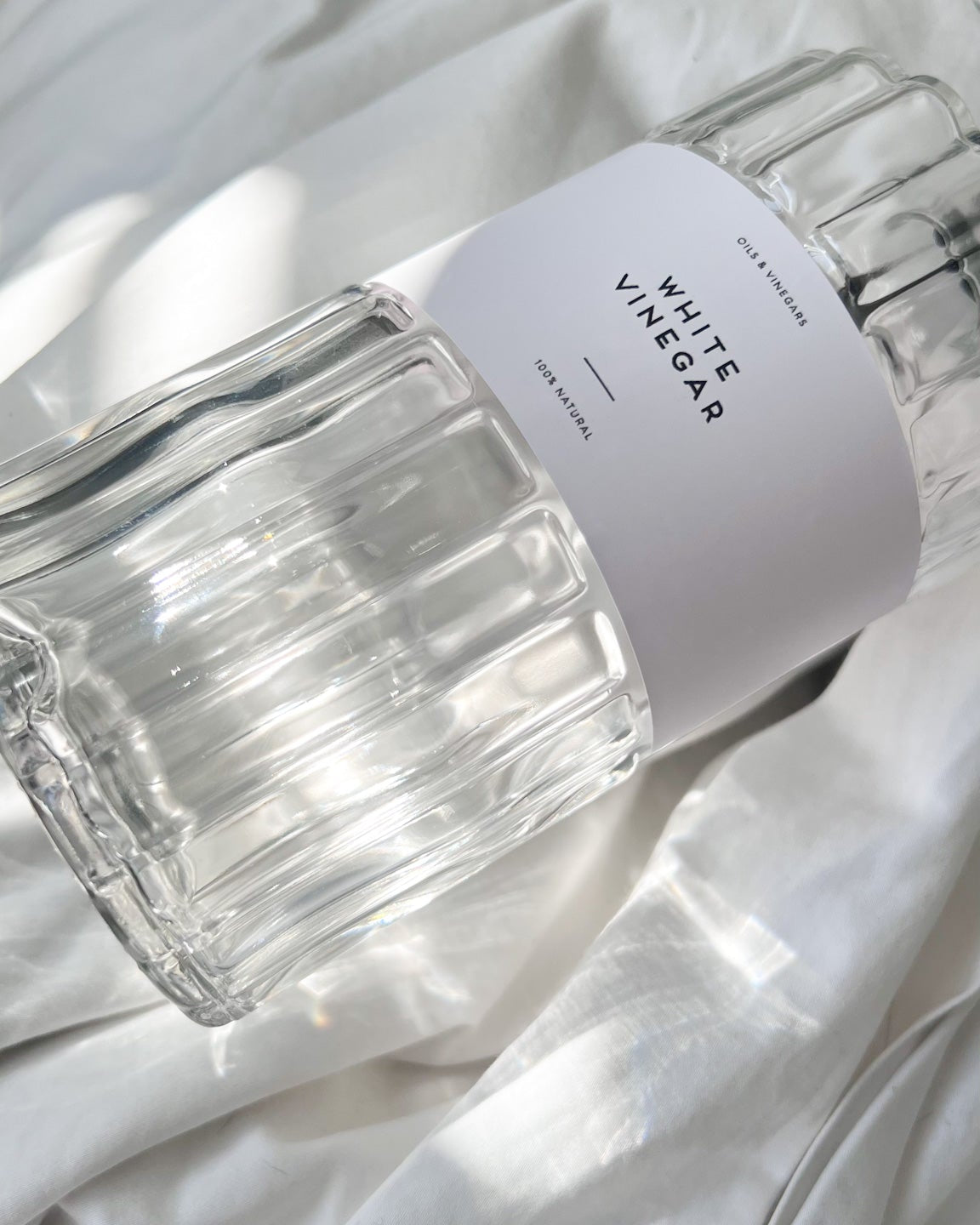 VIONA Art Deco Glass Oil Bottle – 500ml or 700ml | Refillable with Custom Labels image 5