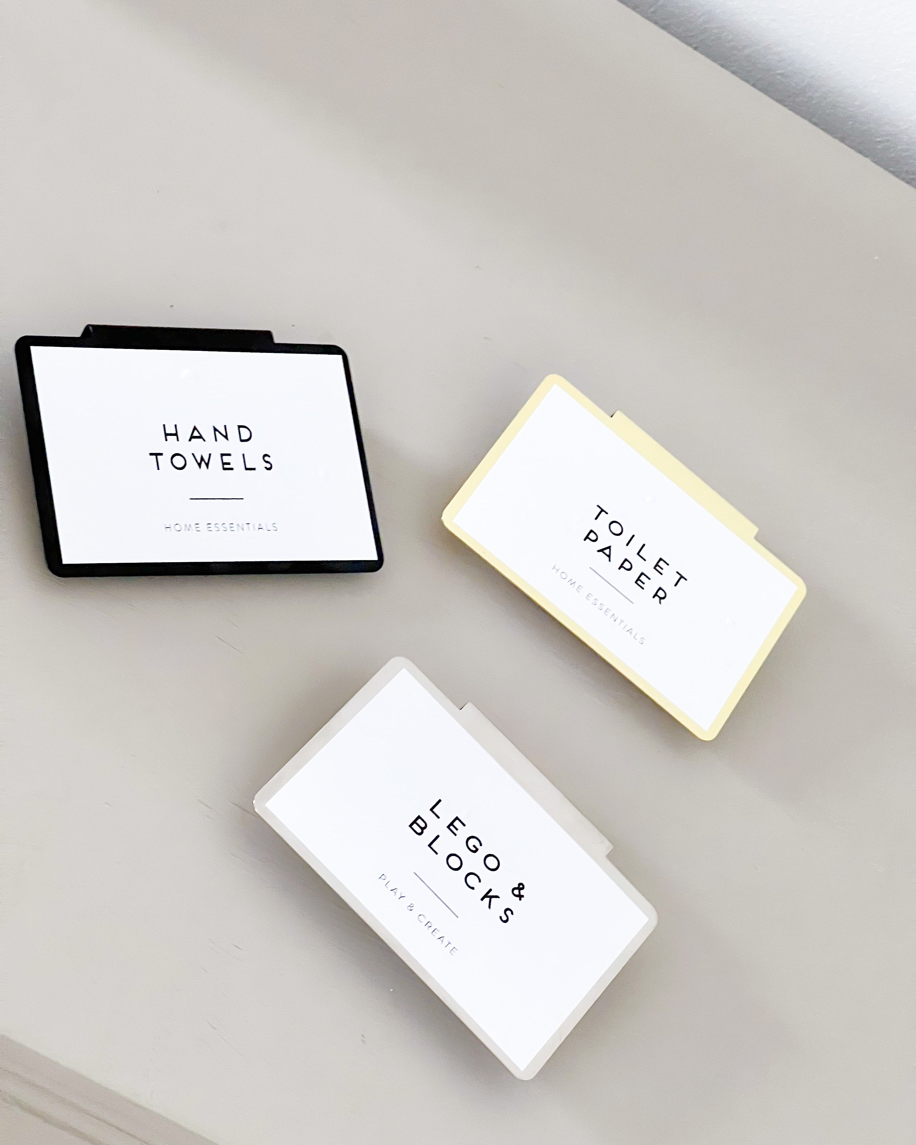 Personalised Basket Tags in Black, Silver orGold - Custom Tags image 0