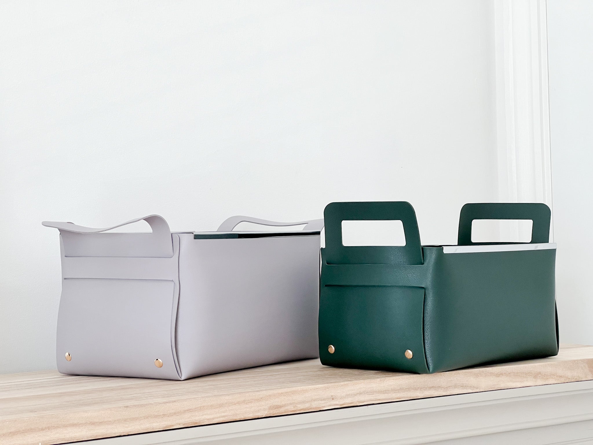 Vegan Leather Storage Boxes - Home Organisation by Home Tailors image 1