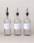ALORA Ribbed Glass Oil Bottle – 500ml or 700ml | Refillable with Custom Labels image 0
