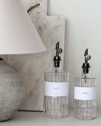 VIONA Art Deco Glass Oil Bottle – 500ml or 700ml | Refillable with Custom Labels image 7