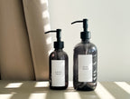 FUMO Smoked Glass Soap Dispenser – 250ml or 500ml | Refillable with Custom Label image 2