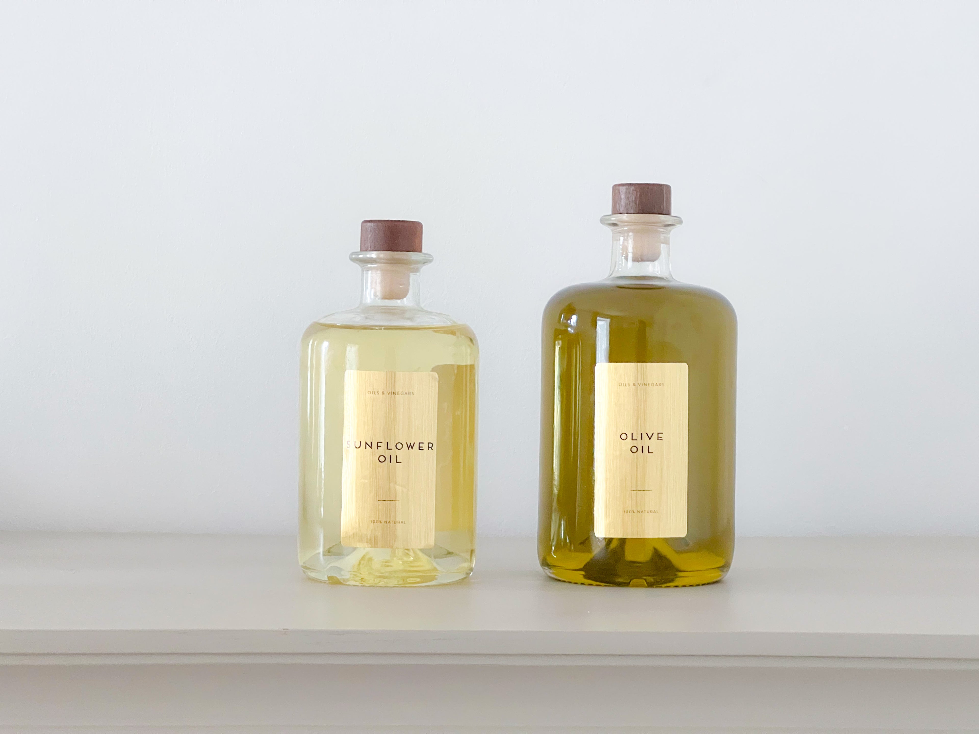 ORIVA Glass Oil Bottle – 200ml, 500ml or 700ml | Refillable with Personalisation image 5