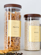 Square Waterproof Vinyl Pantry Labels - Custom & Standard Collections