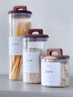Square Waterproof Vinyl Pantry Labels - Custom & Standard Collections