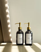 FUMO Smoked Glass Soap Dispenser – 250ml or 500ml, Black or Gold Pump