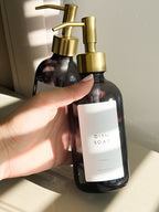 FUMO Smoked Glass Soap Dispenser – 250ml or 500ml, Black or Gold Pump