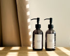 FUMO Smoked Glass Spray Bottle – Refillable Sink Set with Optional Dispensers