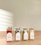 Arched Waterproof Pantry Labels – Custom Vinyl Stickers, Gold & White