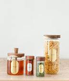 Oval Waterproof Pantry Labels – Custom Vinyl Stickers, Gold & White