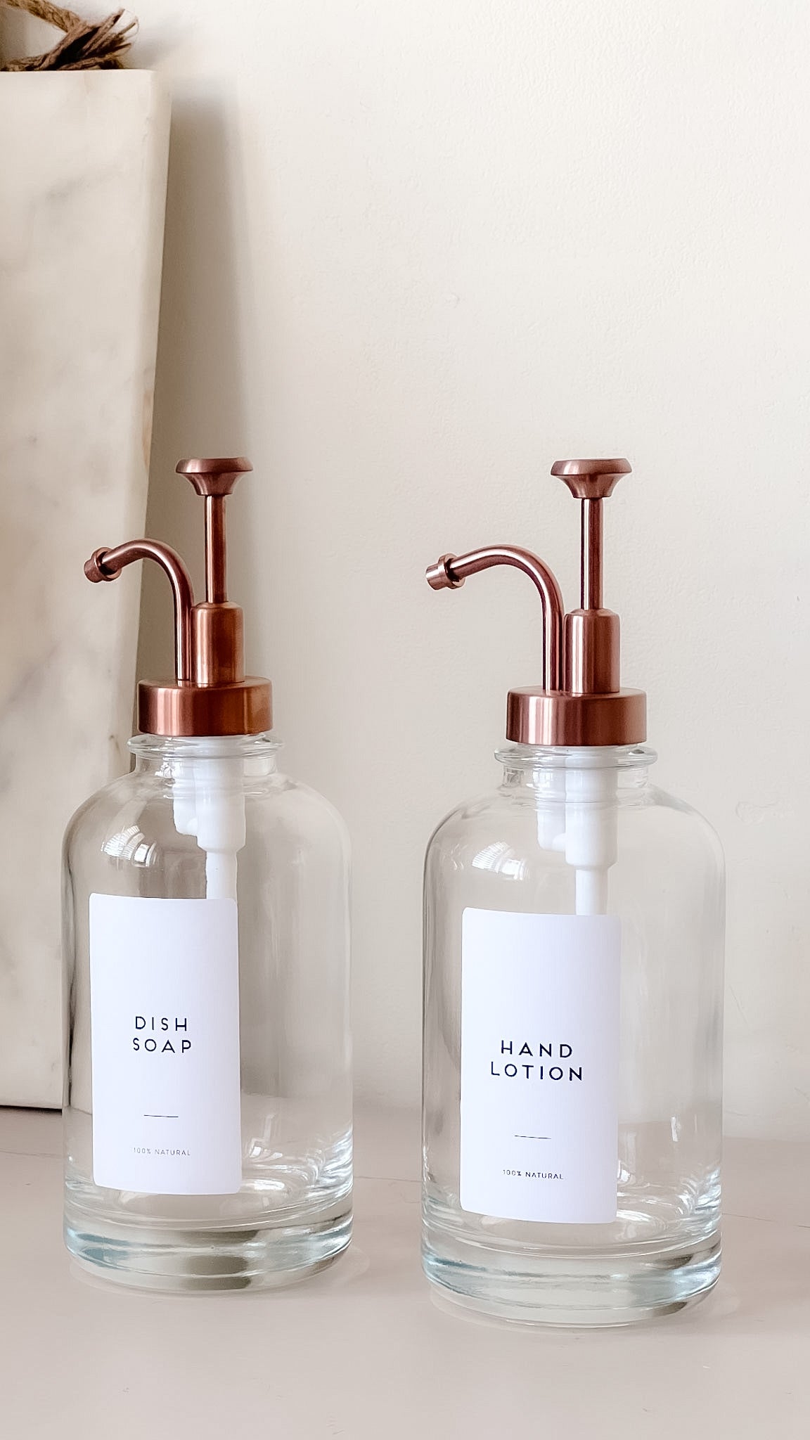 Glass Pump Dispenser 500ml – Gooseneck Stainless Steel Pump for Soap & Syrup