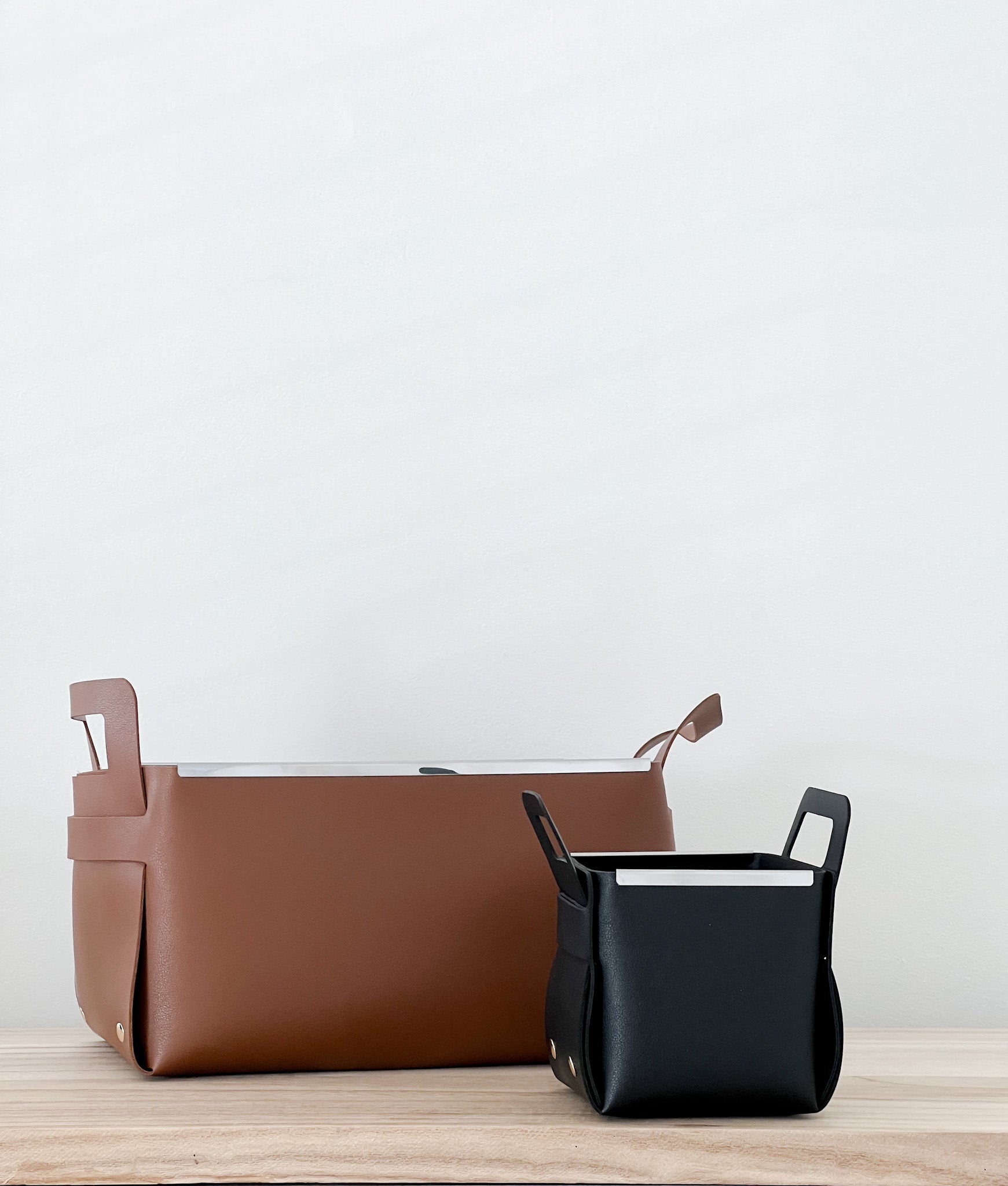 Vegan Leather Storage Boxes - Home Organisation by Home Tailors image 3