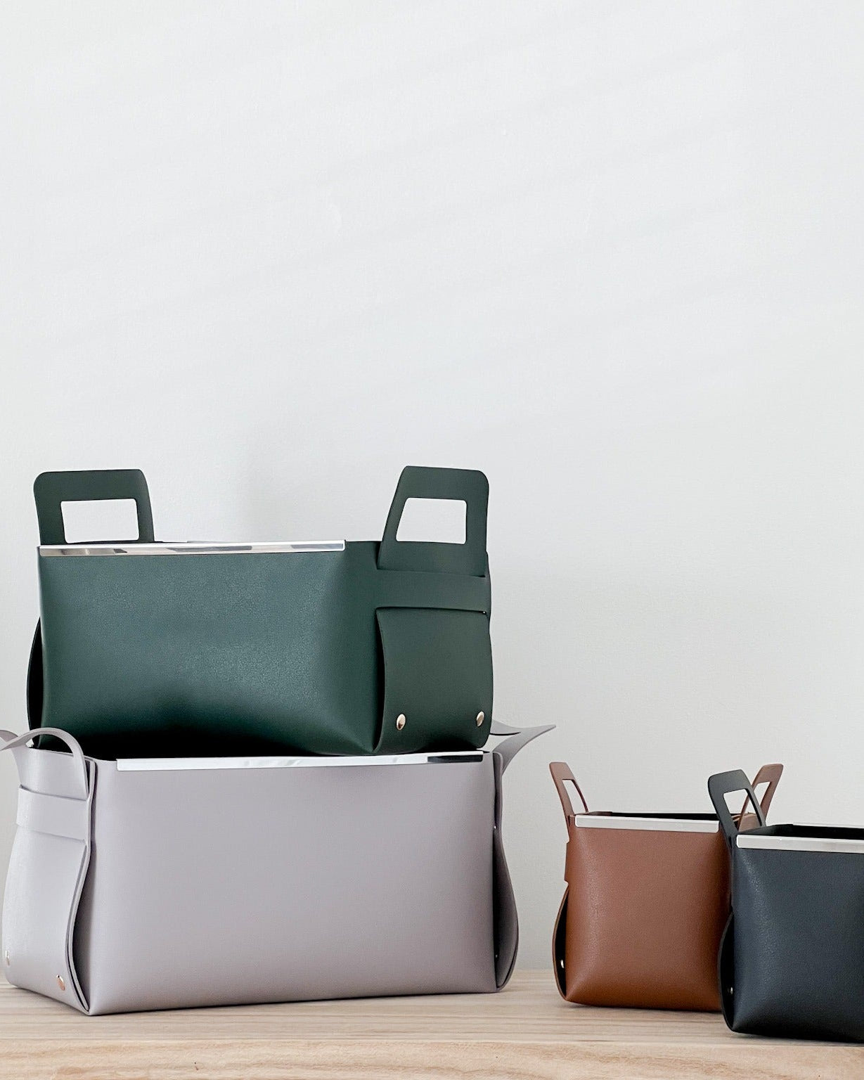 Vegan Leather Storage Boxes - Home Organisation by Home Tailors image 0
