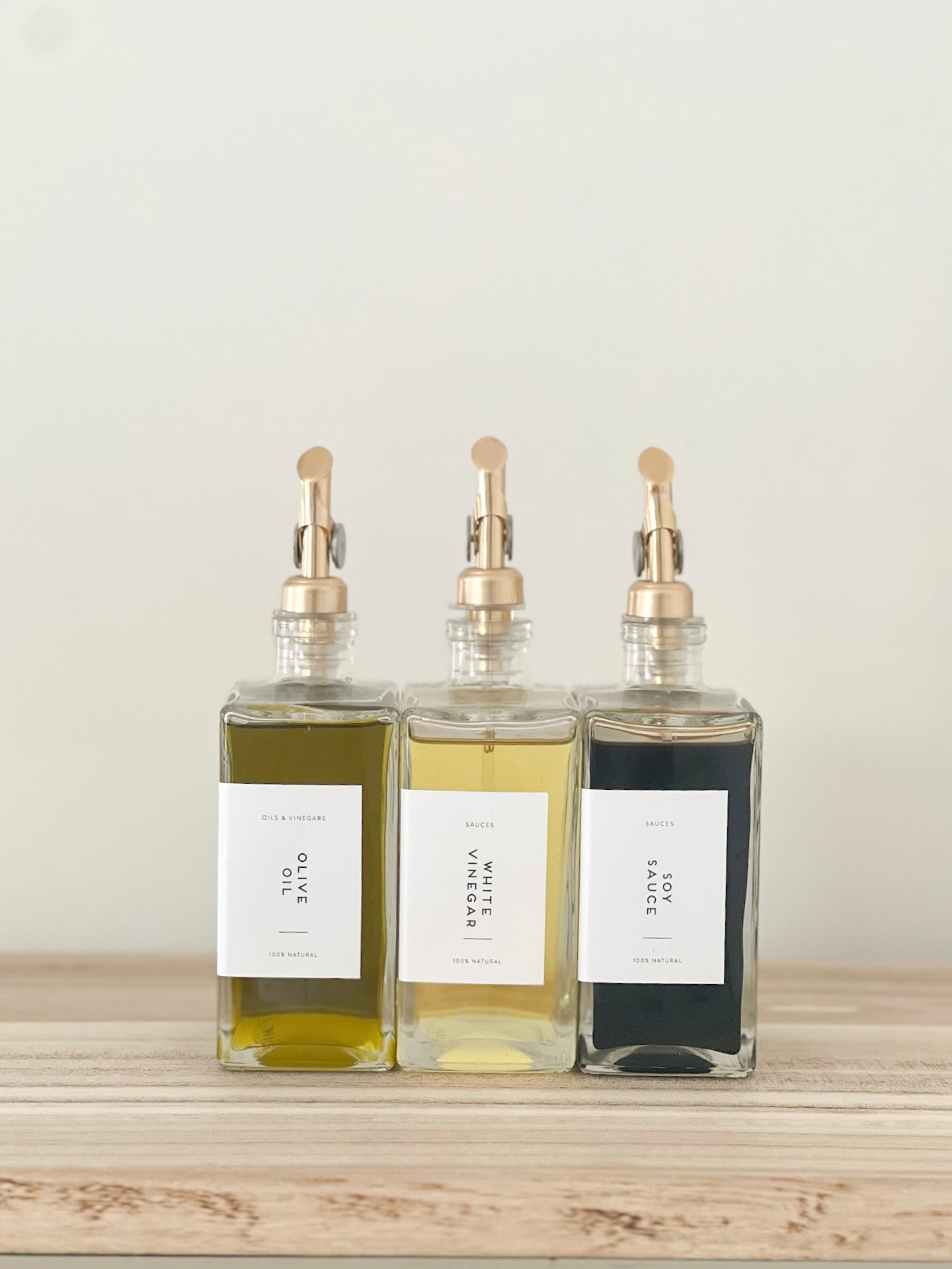 LIVRARA Book-Shaped Glass Oil Bottle – 200ml or 500ml | Refillable with Labels image 1