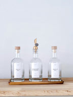 NOREA Glass Oil Bottle – 350ml, 500ml or 700ml | Refillable with Labels image 0