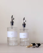 VIONA Art Deco Glass Oil Bottle – 500ml or 700ml | Refillable with Custom Labels image 4