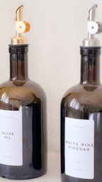 NOREA Amber Glass Oil Bottle –  500ml | Refillable with Personalised Labels image 5