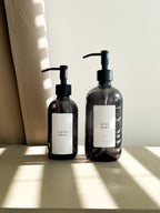 FUMO Smoked Glass Soap Dispenser – 250ml or 500ml | Refillable with Custom Label image 0