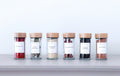 Bamboo Spice Jars – Borosilicate Glass Set with Natural Bamboo Lid