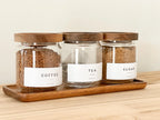 Acacia Wood Tray – Oval or Rectangular, for Bottles & Dispensers